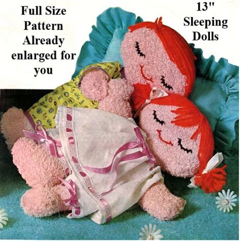 13 Baby Doll Pattern Sleepyhead Dolls Vintage Pattern Etsy