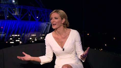 Gabby Logan Yorath Looking Sexy With Cleavage On BBC Olympics HD Clip