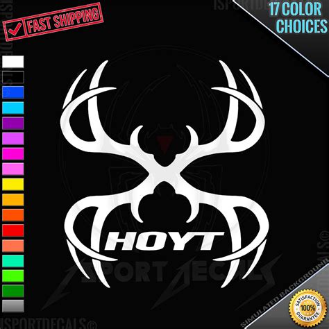 Hoyt Archery Bow Hunting Antler Logo Car Truck Suv Window Laptop Pc