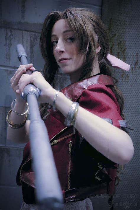 Aerith Gainsborough Fights Straight Hairstyles Cosplay Red Shorts