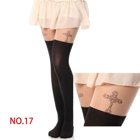 pantyhose socks women hosiery socks tattoo patterns sheer pantyhose mock ladies stockings tights