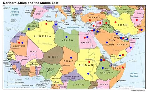 Maysaloon ميسلون Strategic Map Of The Middle East And North Africa