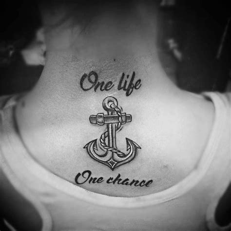Their presence may not be in a physical aspect. One LIfe One Chance Tattoo Anchor | Best Tattoo Ideas Gallery