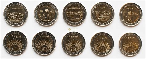 Argentina 5 Coins Set 2010 Bicentenario 329 1