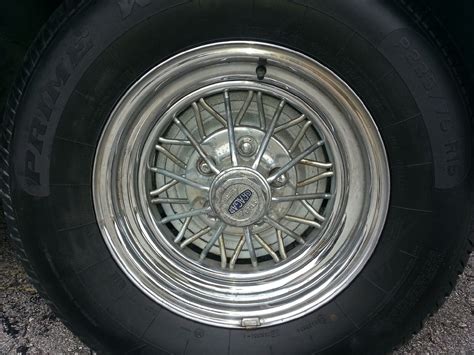 Used Cragar Star Wire True 30 Spoke Wheels And Tires 5x4 34 15x7