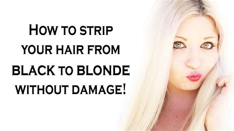 .this was our first session and i can say. How to strip your hair from black to blonde WITHOUT damage ...