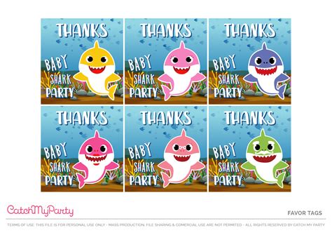Download These Fun Free Baby Shark Party Printables Now Catch My Party