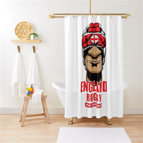 England Rugby Rwc Japan 2019 Shower Curtain By Helepictor Redbubble
