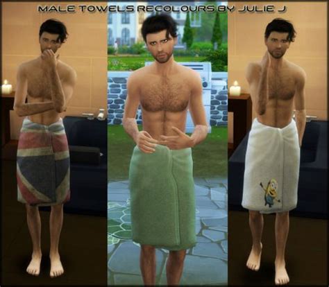 Male Towels Recolours At Julietoon Julie J Via Sims 4 Updates Check