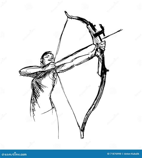 Archery Arrow Drawing