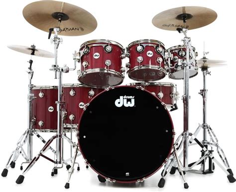 Dw Collectors Series Purpleheart Lacquer 7 Piece Shell Pack Gloss