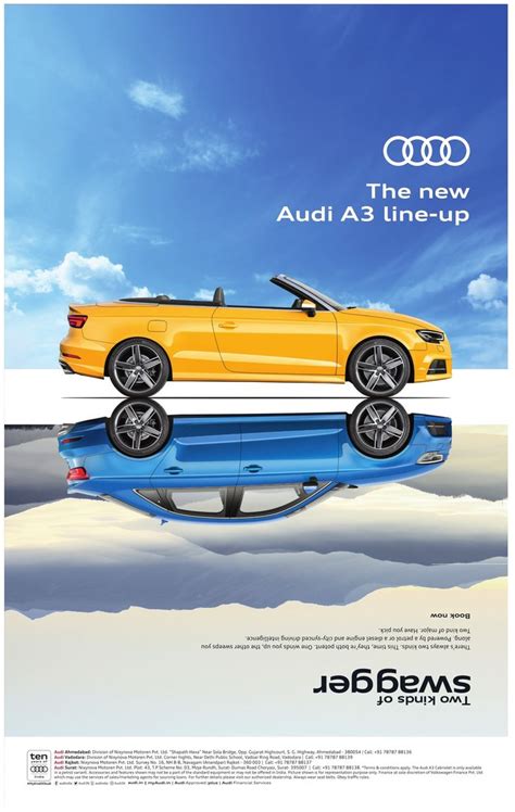 The New Audi A3 Line Up Car Ad Ahmedabad Times 28 09 2017 Car Print