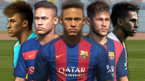 Neymar from PES 2012 to PES 2017 - YouTube