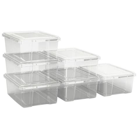 Ezy Storage 10l Storage Containers 6 Pack Clear 9326265182291 Ebay