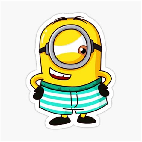 Minion Summer Sticker For Sale By Joanna Asia Redbubble
