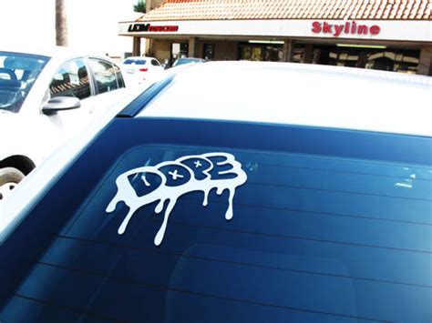 Urban Graffiti Drip Dope Car Windows Bumper Sticker Decal Graphics
