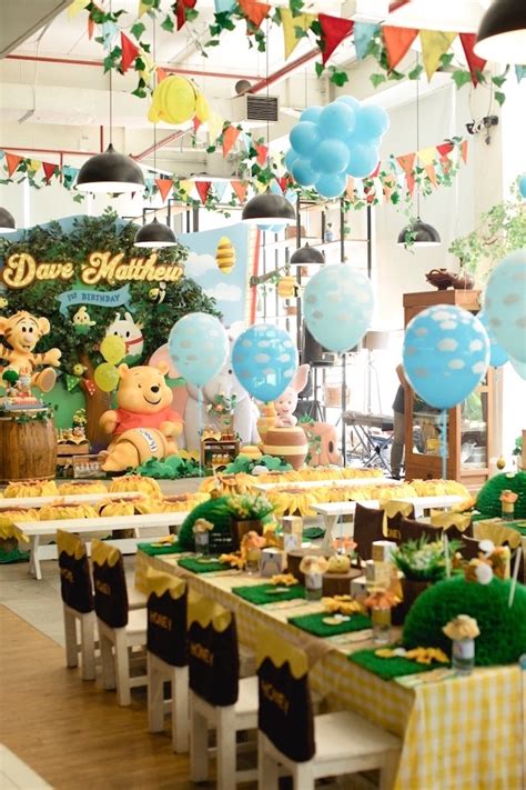 Karas Party Ideas Winnie The Pooh 1st Birthday Party Karas Party Ideas