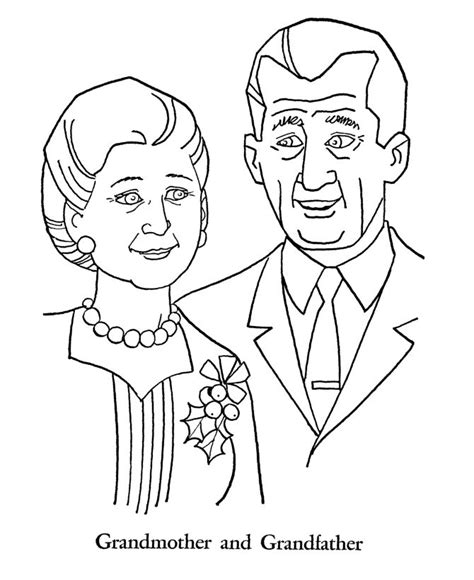 Portale bambini offers a lot of cute grandparent's day coloring pages: Grandparents Day Coloring Pages - Grandmother and ...