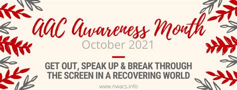 Aac Awareness Month 2021 — Nwacs