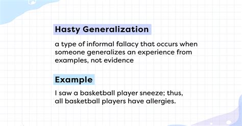 Hasty Generalization Fallacy Examples And Definition Yourdictionary