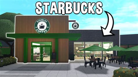 Building Starbucks In Bloxburg Youtube
