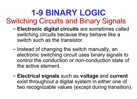 Logic Design And Switching Theory Ppt