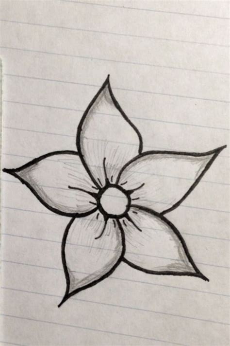 Easy Drawings For Beginners Pencil Easy Drawings Easy Flower