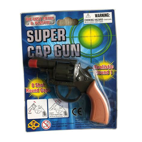 Cap Gun 8 Shot 525 Inch Diecast Revolver Outdoor Sports And Pool Toys