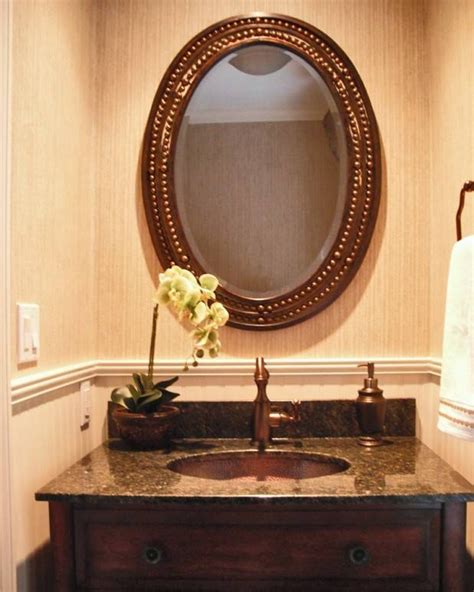 You might be wondering how a large bathroom mirror can give your bathroom a facelift. 20 Best of White Oval Bathroom Mirrors