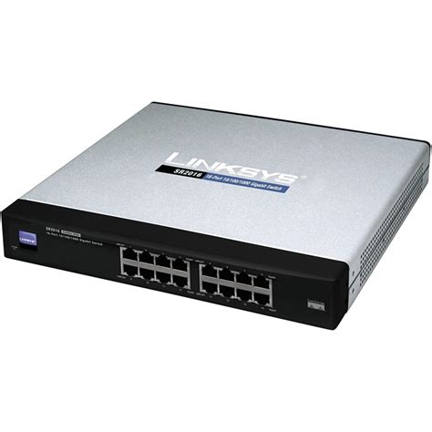Linksys Sr2016 Ciscolinksys 16 Port 101001000 Unmanaged Gigabit Switch