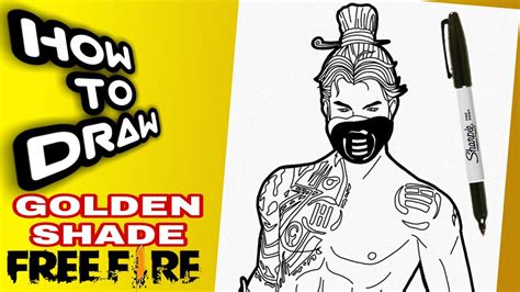 How To Draw Golden Shade Bundle Free Fire Drawings