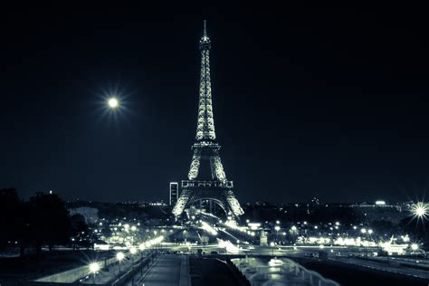 Eiffelturm Bei Nacht Foto And Bild Europe France Paris Bilder Auf