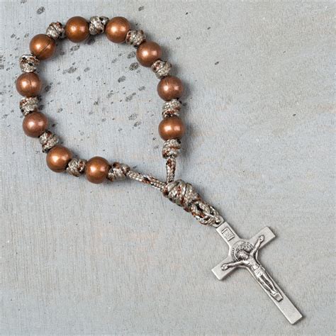 Copper St Benedict Paracord Decade Rosary ™