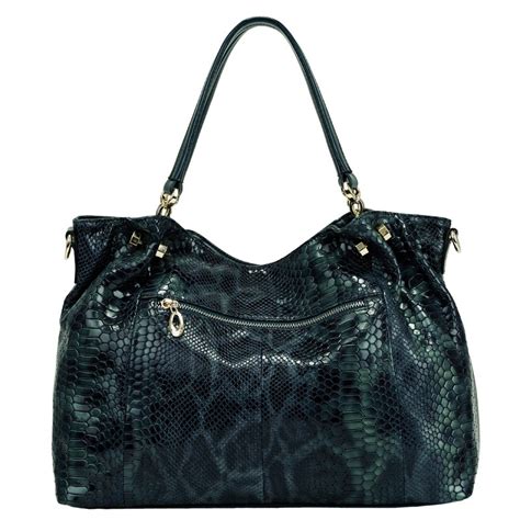 Luxury Snakeskin Genuine Leather Bag Vibe Handbags