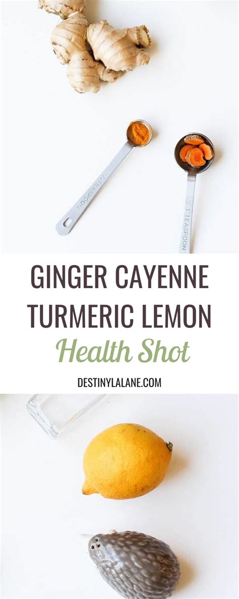 Boost Your Morning With A Healthy Ginger Cayenne Turmeric Lemon Shot