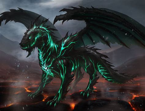 Fiery Dragon By Foxkirin On Deviantart Dragons In 2019 Dragon