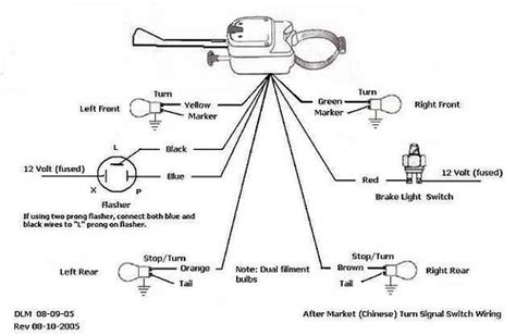 Wiring Diagram For Turn Signals With A Toggle Switch On The Table