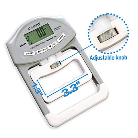The camry digital hand dynamometer is engineered as a professional training device for handgrip write your own review. Camry 200 Lbs / 90 Kgs Digital Hand Dynamometer Grip Strength Measurement Meter Auto Capturing ...