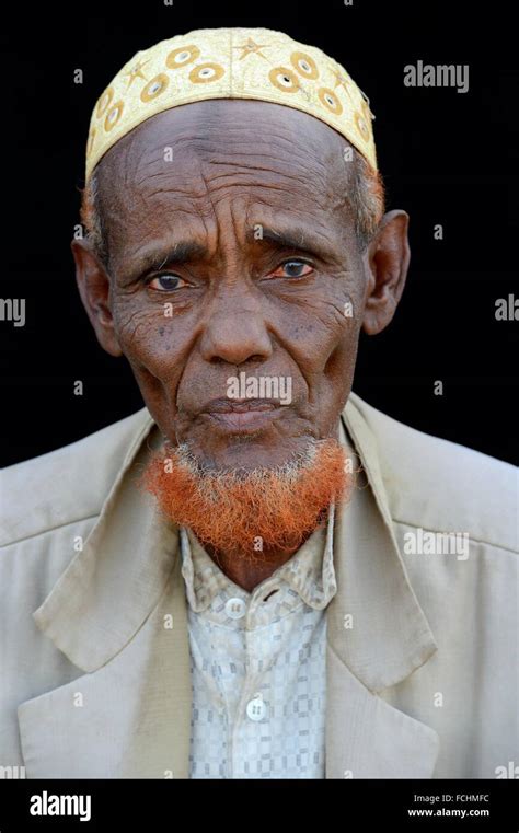 Head Portrait Of Old Man Ahmed Ela Village Danakil Depression Afar