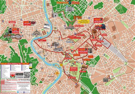 Rome Map Rome Tourist Tourist Map