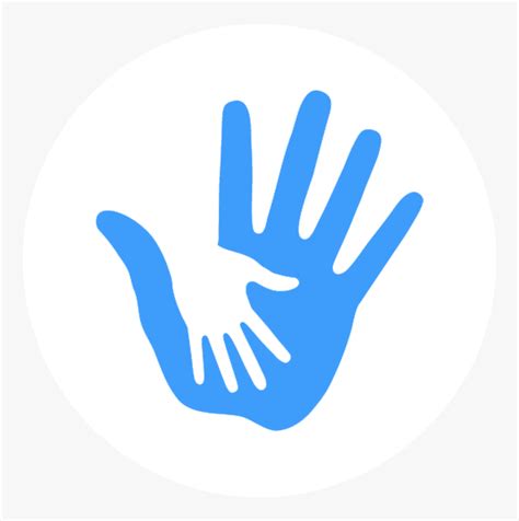 Helping Hand Png Blue Helping Hands Logo Transparent Png Kindpng