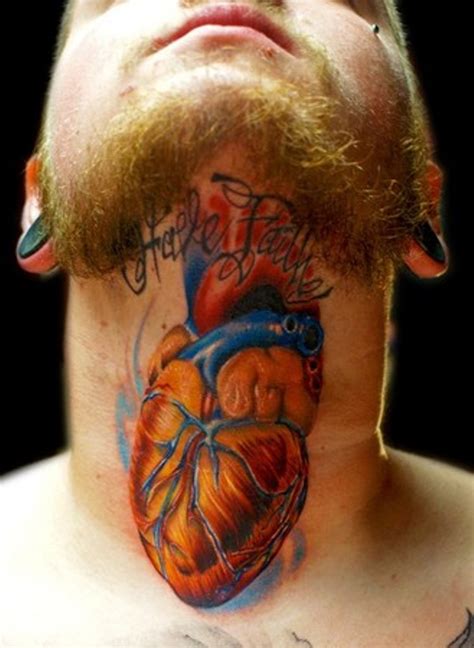 57 Beautiful Heart Neck Tattoos