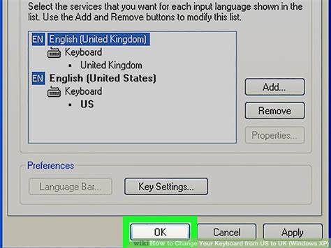 Click on the keyboards and languages tab; How to Change Your Keyboard from US to UK (Windows XP): 13 Steps