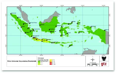5 Map Of Indonesias Population Density Distribution Download Scientific Diagram