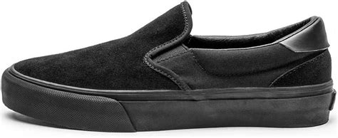 Straye Footwear Ventura Black Black Suede Skate Shoes Uk