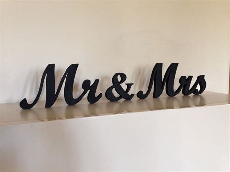 Mr And Mrs Wood Sign Wedding Decor Mr And Mrs Wooden