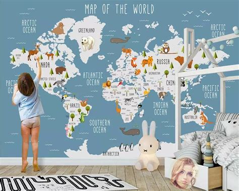 Kids Room World Map Kinderzimmer 2018