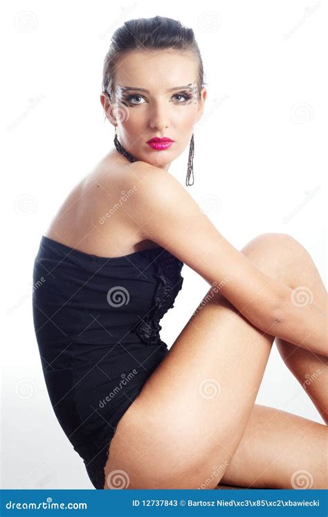 Glamour Portrait Of A Beautiful Woman Stock Image Image
