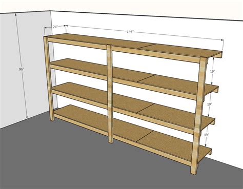 Garage storage and work center. BEST DIY Garage Shelves (Attached to Walls) | Ana White