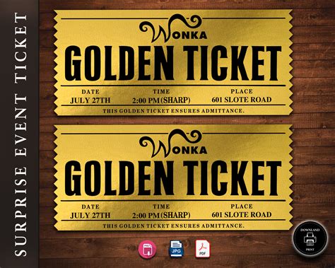 Wonka Bar Golden Ticket Poster - vrogue.co